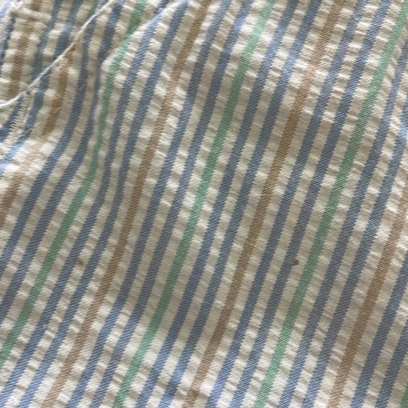 VINTAGE Izod Lacoste Boys Plaid Short Overalls Size 24 Months - Picture 7 of 8